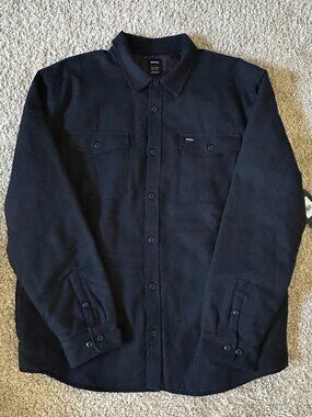 NWT RVCA Men's Shirt Jacket - Black -  Size XL